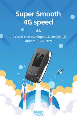 3000mAh बैटरी के साथ 4 LED इंडिकेशन वाईफाई 4G LTE MiFi राउटर