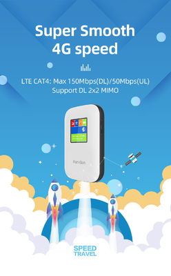 स्क्रीन ब्लैक अनलॉक के साथ 2700mAh-3000mAh मोबाइल 4G राउटर