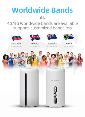 4.67Gbps 5G LTE राउटर वाईफाई 6 AX3600 मोबाइल डुअल बैंड NSA SA वायरलेस मोडेम 5G 4G 3G नेटवर्क के लिए