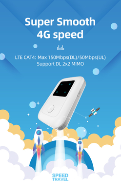 टेलीकॉम ऑपरेटर पॉकेट वाईफाई राउटर 4G सिम कार्ड स्लॉट के साथ