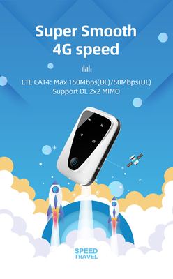 पोर्टेबल वाईफ़ाई मोबाइल 4G रूटर 150Mbps मोबाइल ब्रॉडबैंड वायरलेस MIFI मोडेम