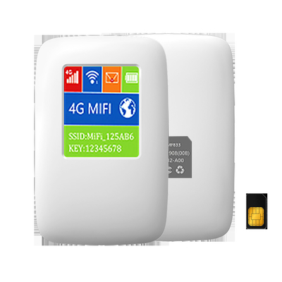 Cat4 150Mbps MiFi मोबाइल 4G राउटर USB इंटरफ़ेस चार्जिंग 3000MAh बैटरी की कोई आवश्यकता नहीं है: