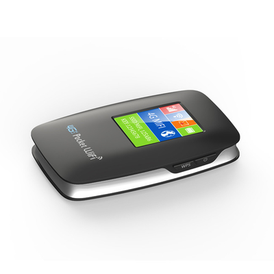 2700mAh-3000mAh 4G LTE MiFi राउटर 150Mbps 4G मोबाइल वाईफाई हॉटस्पॉट 15 डिवाइस एलसीडी स्क्रीन के साथ