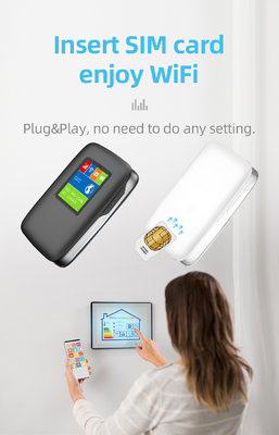 2700mAh-3000mAh 4G LTE MiFi राउटर 150Mbps 4G मोबाइल वाईफाई हॉटस्पॉट 15 डिवाइस एलसीडी स्क्रीन के साथ